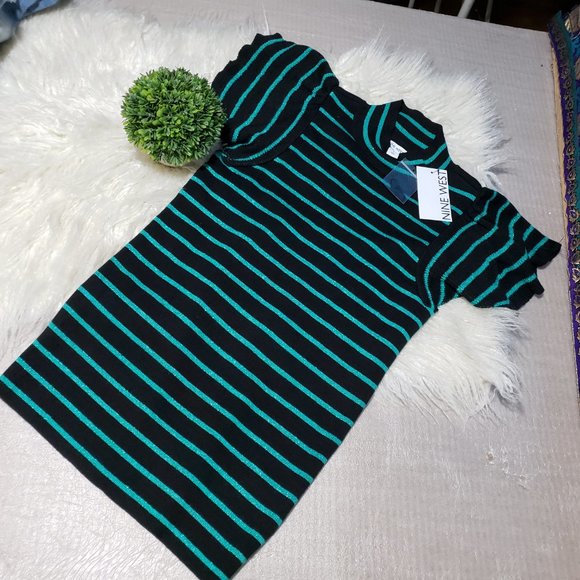 NWT Nine West Flutter short Sleeve Sweater Sizes XS  or S - Picture 6 of 9